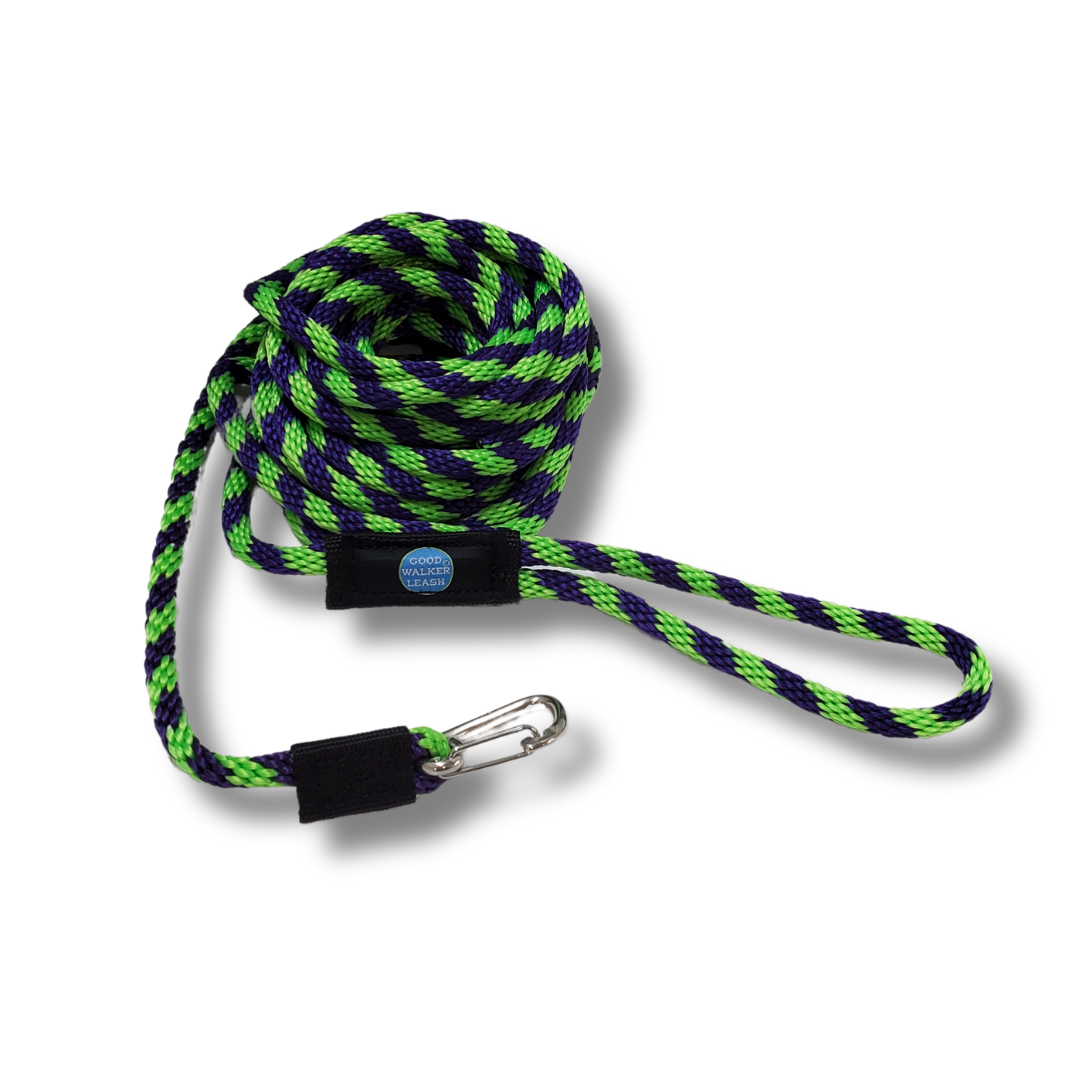 Good Walker Beach & Lake Leash - Regular, Purple Lime