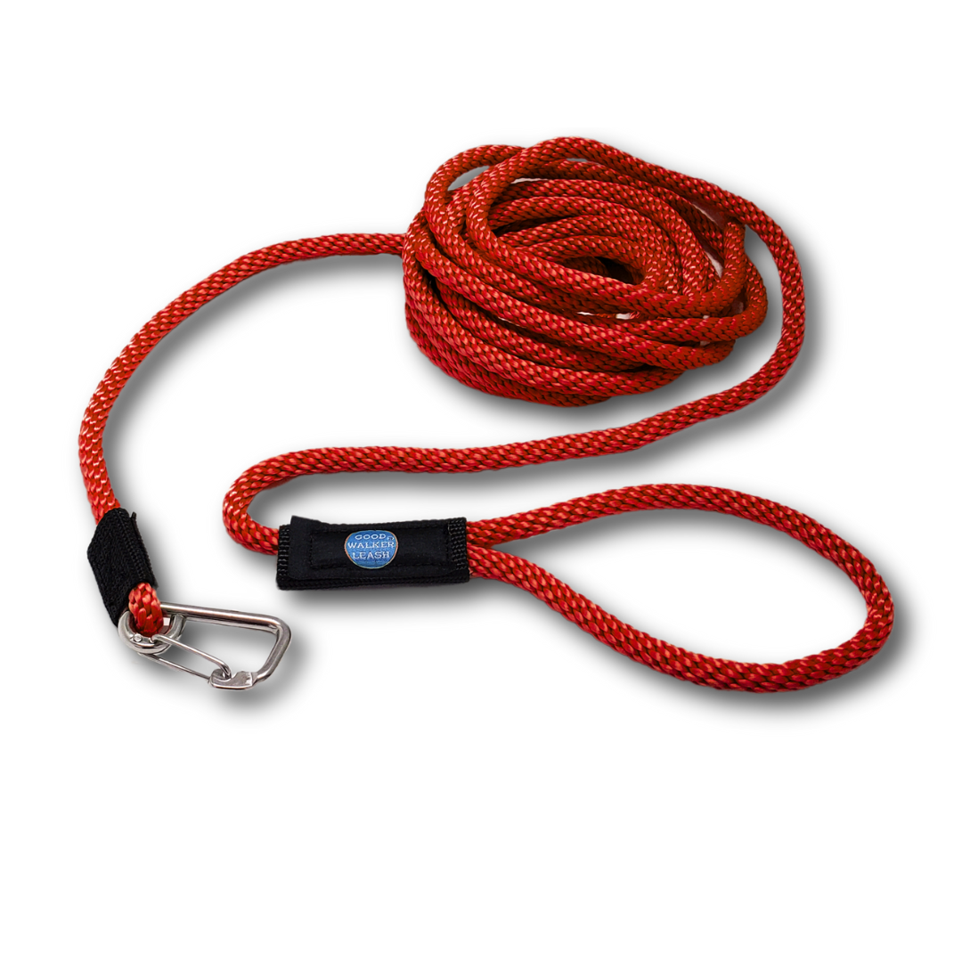 Good Walker Beach & Lake Leash - Regular, Red