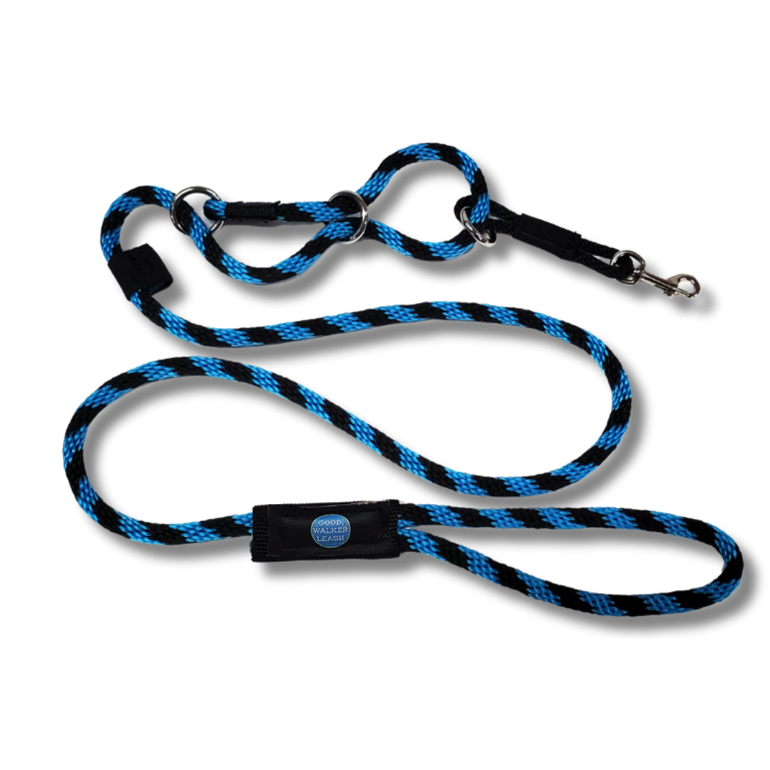 The Good Walker Leash - Regular, Black Aqua