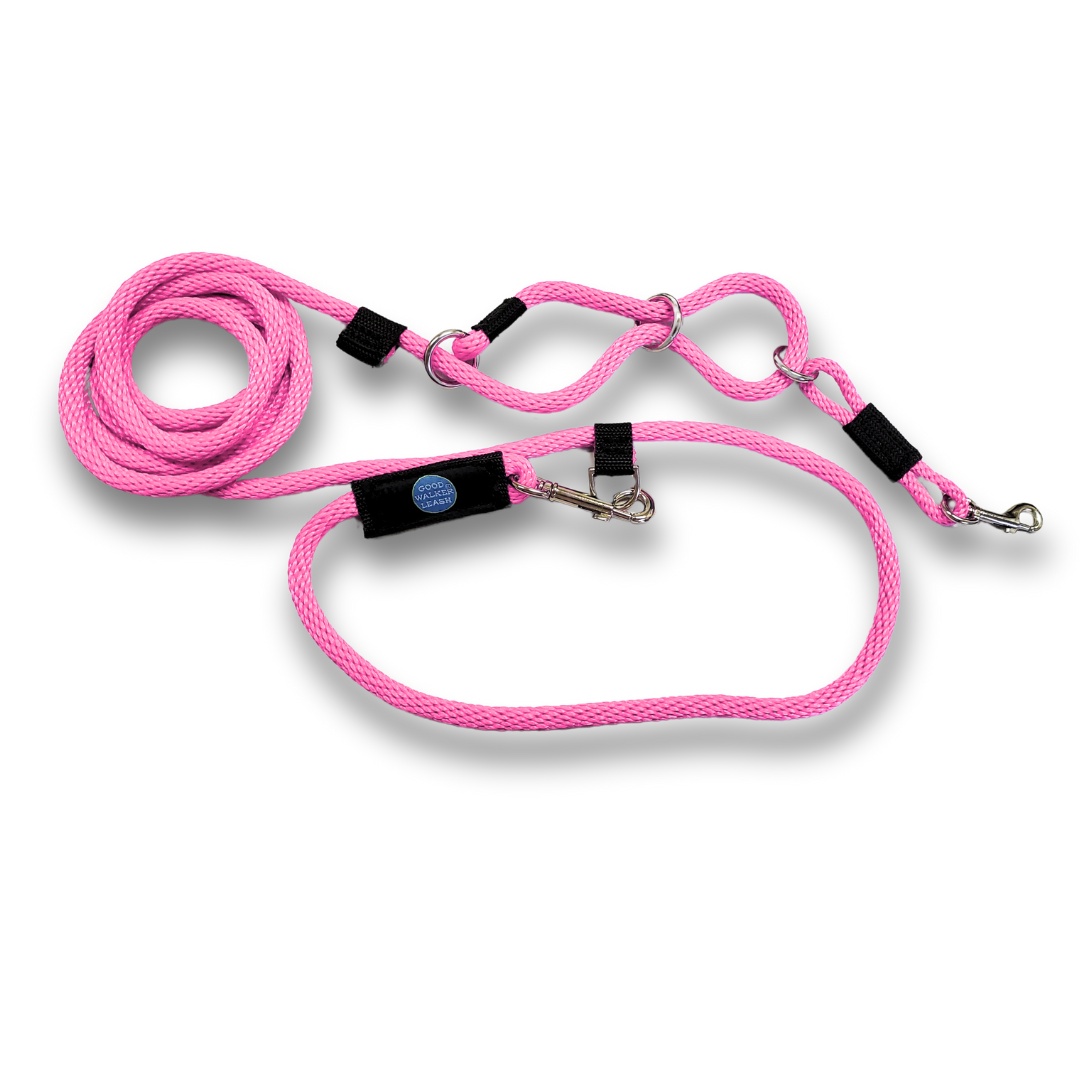 Good Walker Hands-Free Leash - Regular, Hot Pink