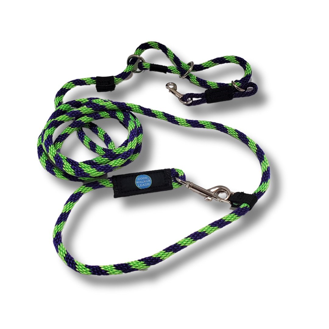 Good Walker Hands-Free Leash - Regular, Purple Lime