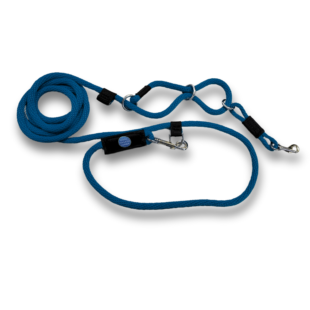 Good Walker Hands-Free Leash - Regular, Royal Blue