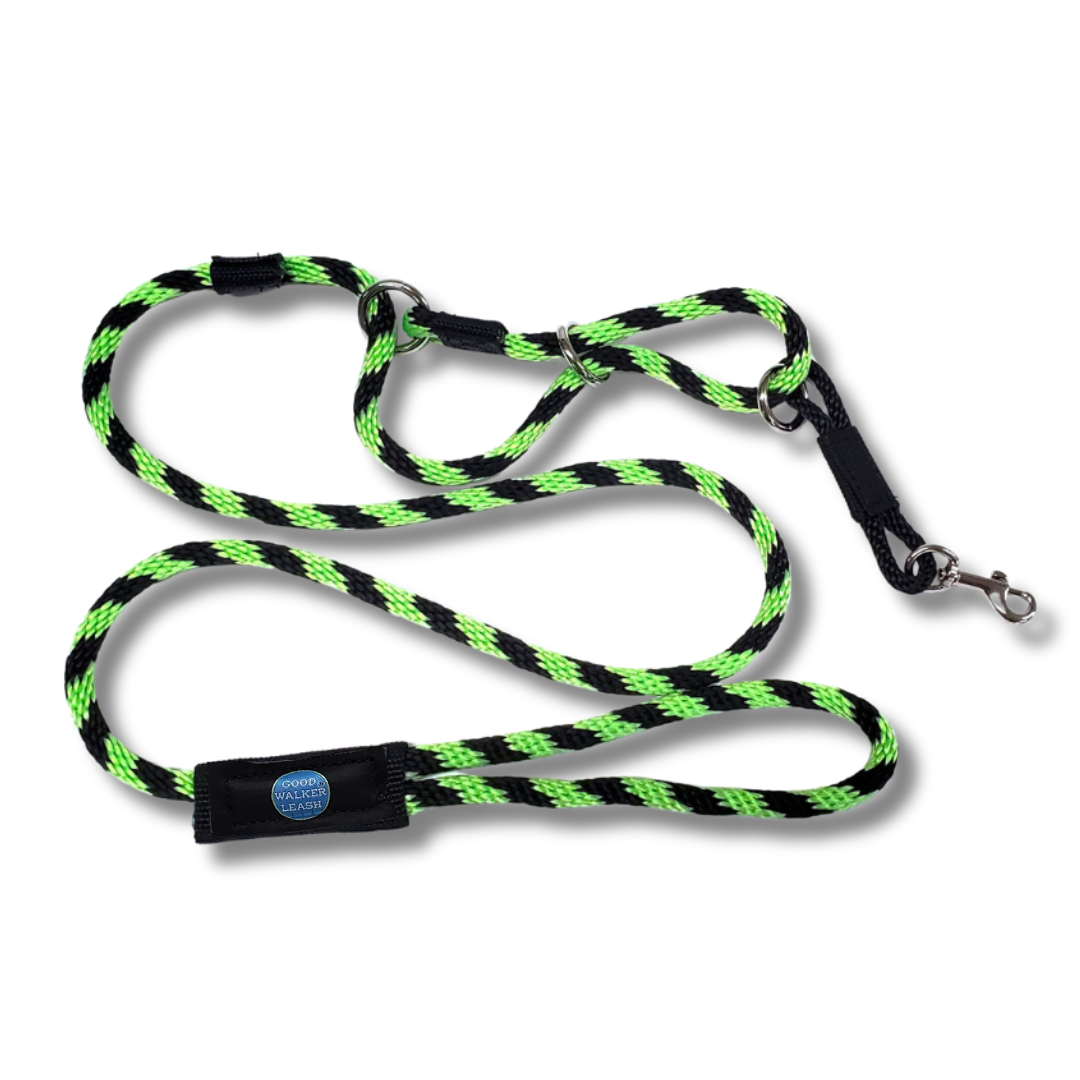 The Good Walker Leash - Regular, Black Lime