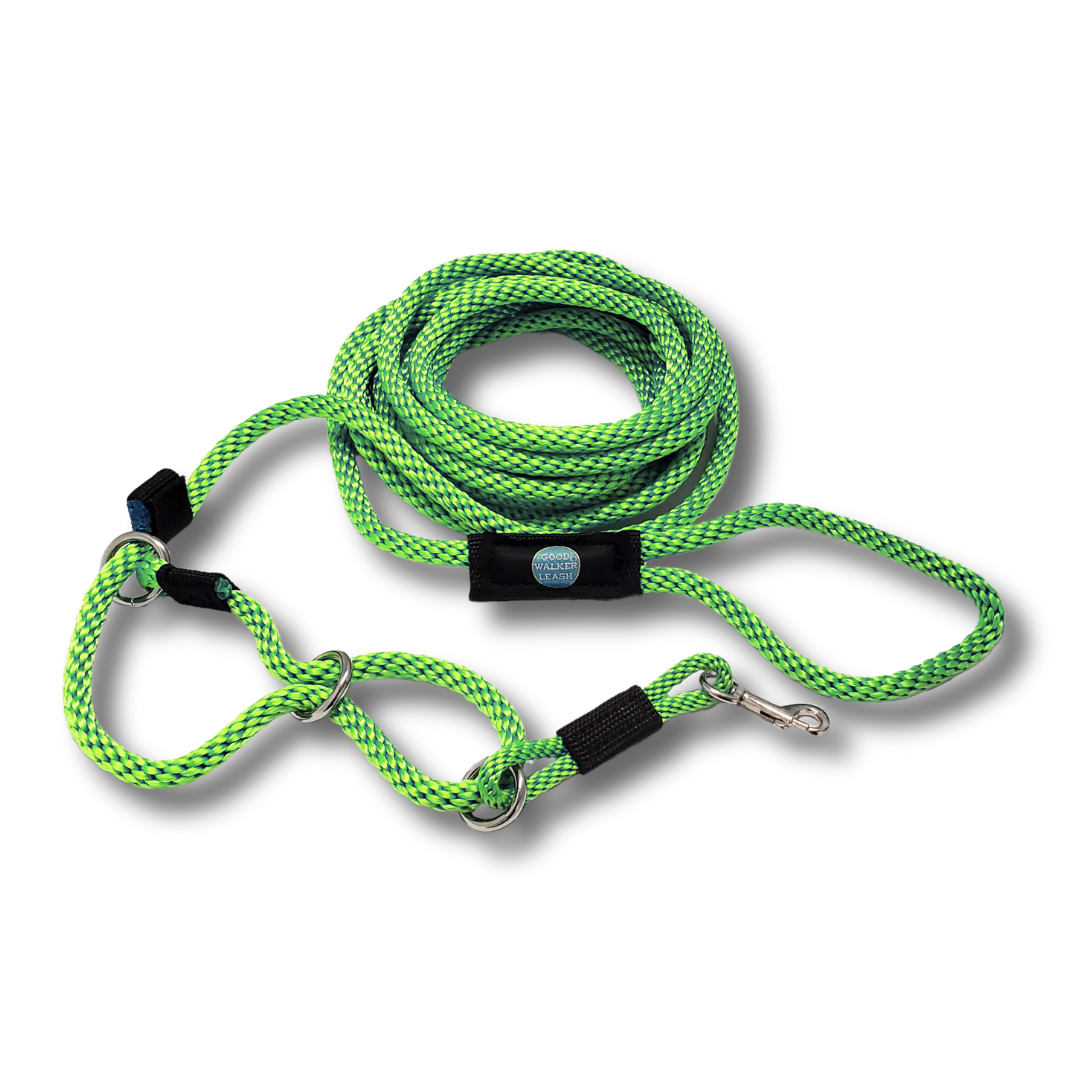 Good Walker Long Line Leash - Regular, Lime