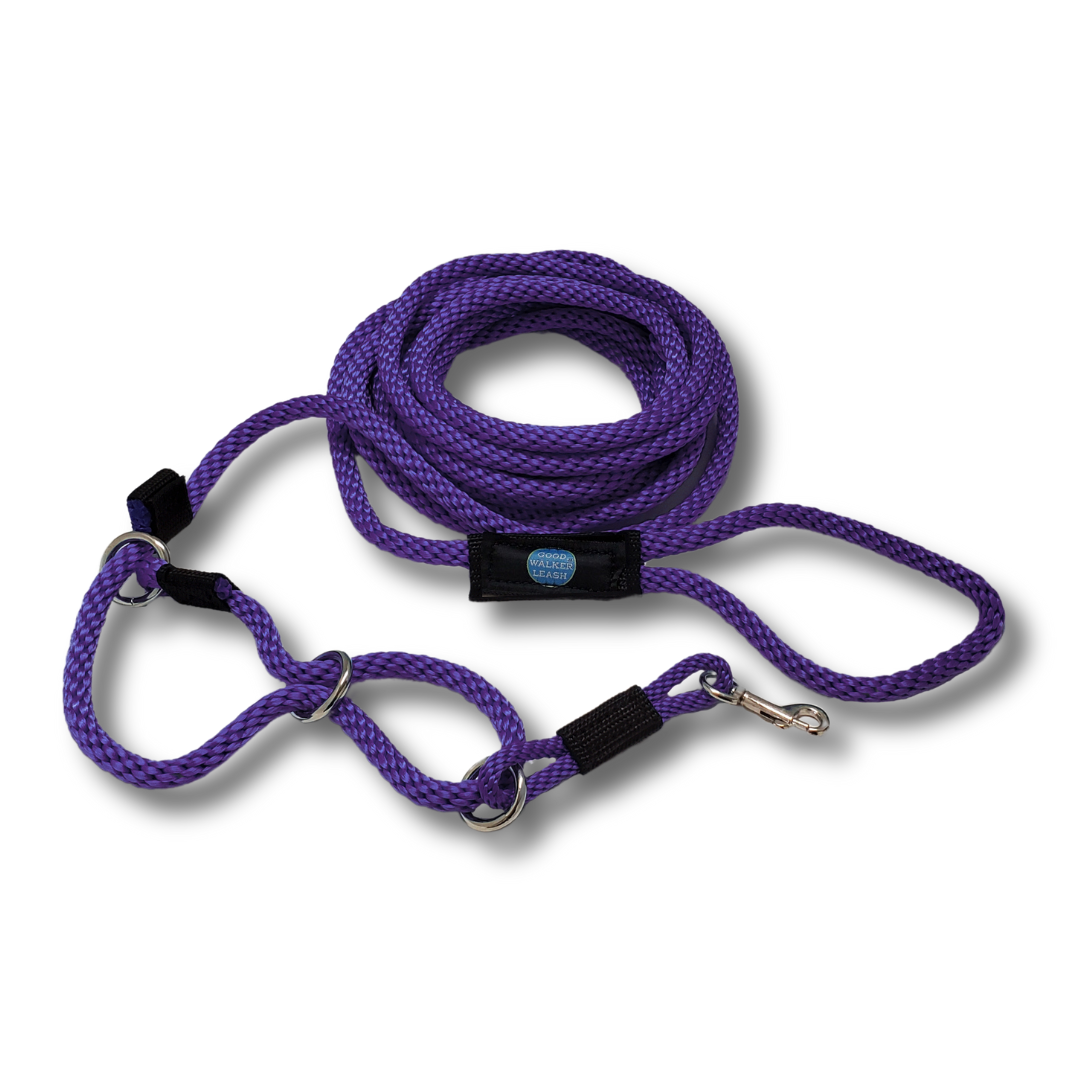 Good Walker Long Line Leash - Regular, Purple